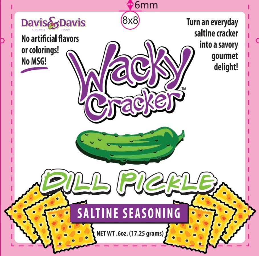Davis & Davis Gourmet Foods – wholesale Kex – Dill Pickle Wacky Cracker Kryddor0