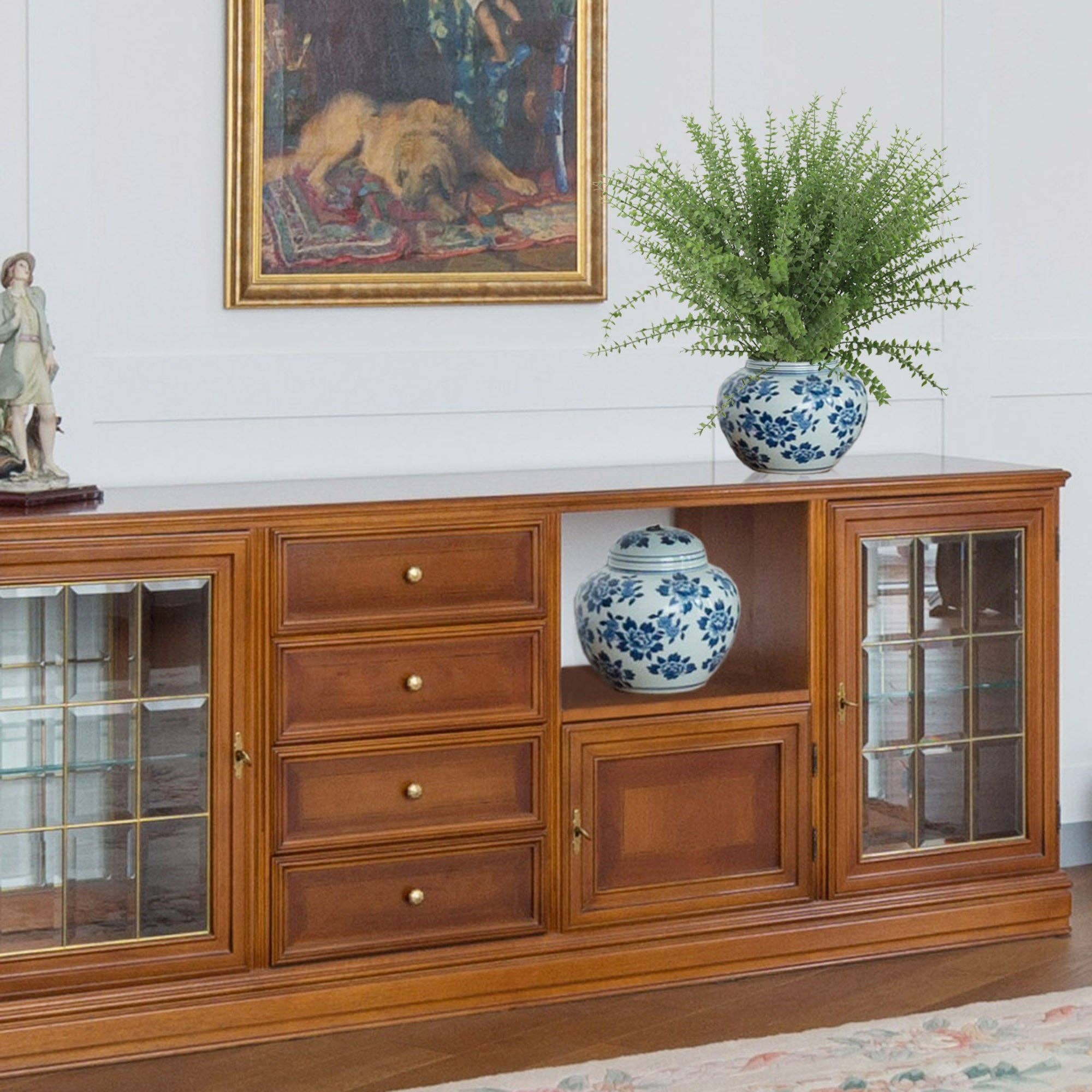 Larksilk - Vente Plantes artificielles - Buisson en eucalyptus résistant aux intempéries, 20 po, faux2