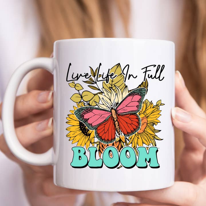 Lev livet i full blom Mugg för mental hälsa för wholesale av Mug Boss Inc.