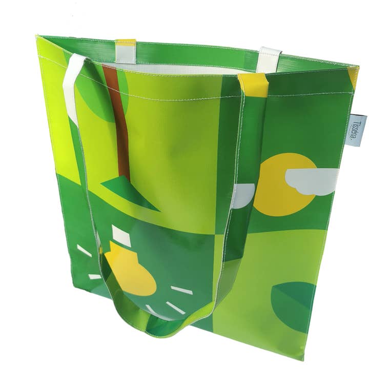 Tisséna - Wholesale Crossbody Bag - Unisex - 30 Eco-Responsible Upcycled Tarp Shopping Bags - France