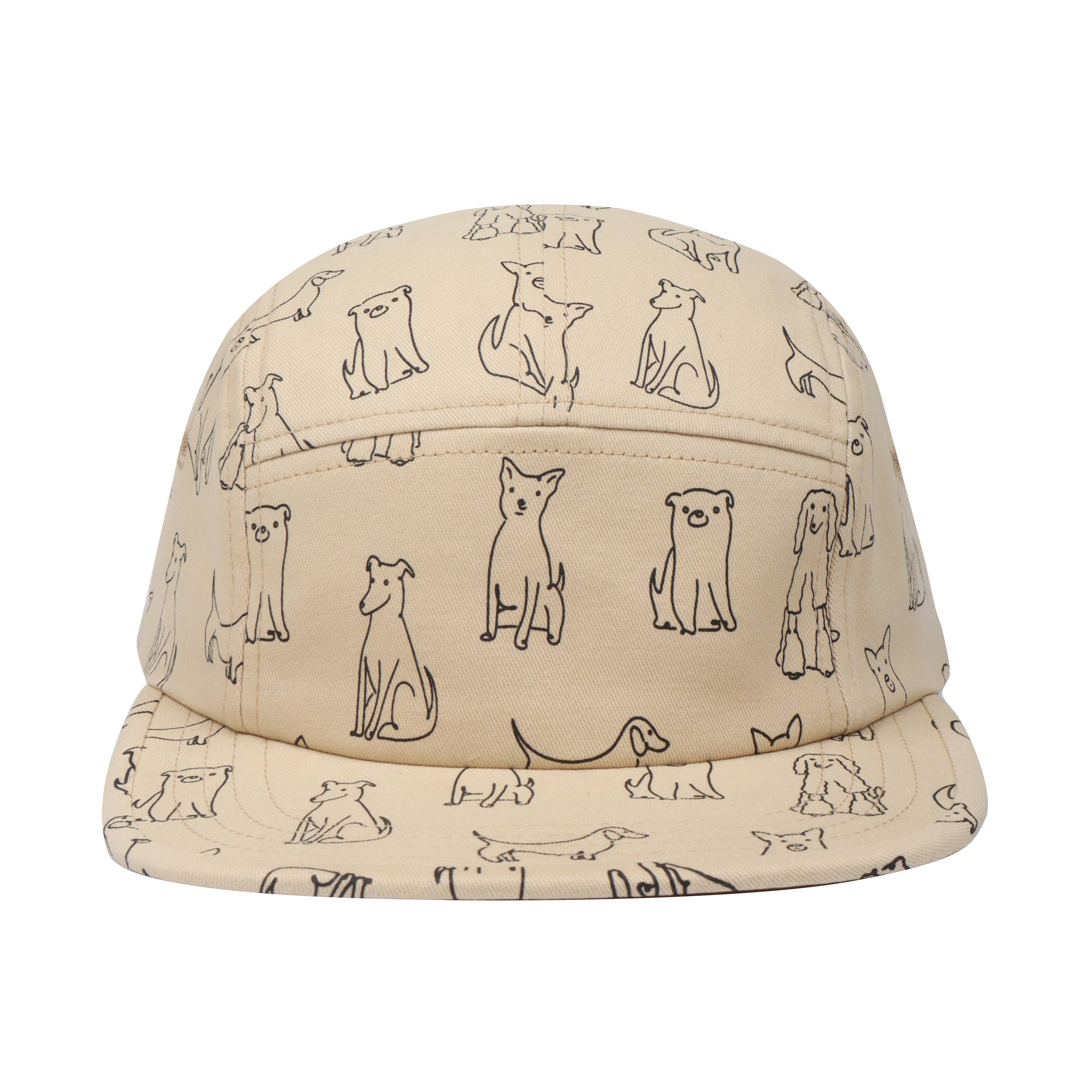 HATPHILE - Wholesale Flat Brim Cap - Unisex - HatPhile Cartoon Dog Cotton 5-Panel Hat – Playful Design for Everyday Wear1