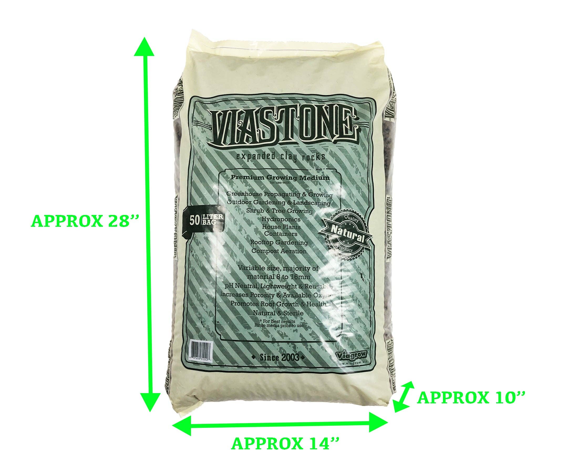 Viagrow – wholesale Planting/potting soil – Viastone 50L Expanded Clay Pebbles Irregular Grow Rocks9