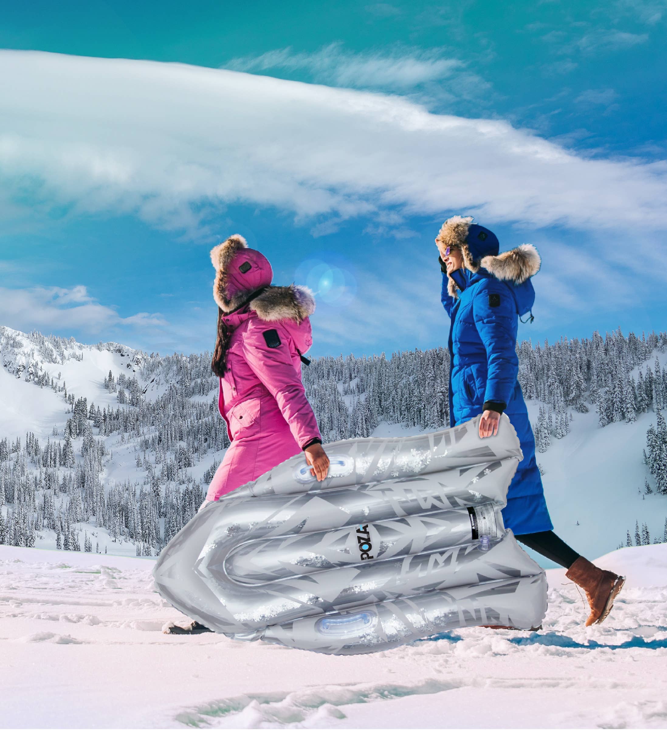 Cota Global - Vente Jeu gonflable - Bouée de piscine - Silver Snow Boogie5