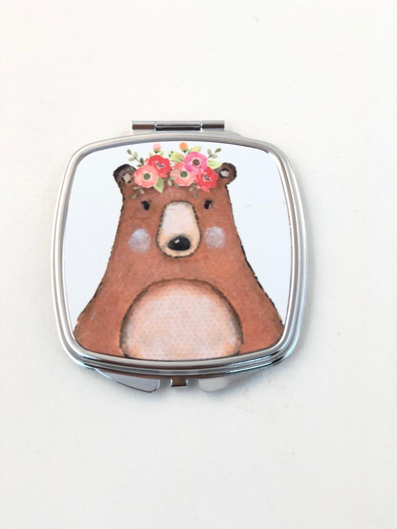GP Originals - Wholesale Compact Mirror - Bella the Bear compact mirror2