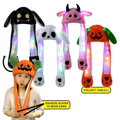 24" Halloween Fuzzy Hats 4 Assorted for wholesale by Deluxe Import Trading