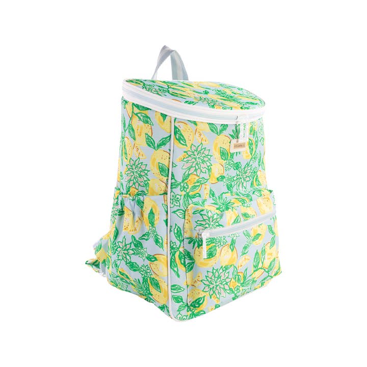 Lilly Pulitzer by Lifeguard Press - Wholesale Cooler/Cooler Bag - Backpack Cooler, Make Lemonade1