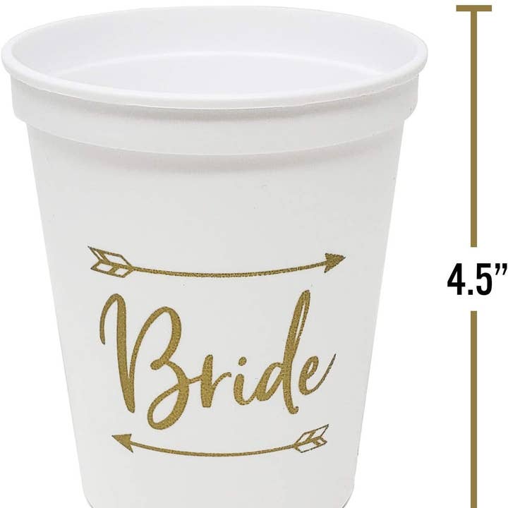 Funky Junque – Engroshandel Engangsbæger – 16 oz Stadium Cups - Brud (Sæt af 3)2