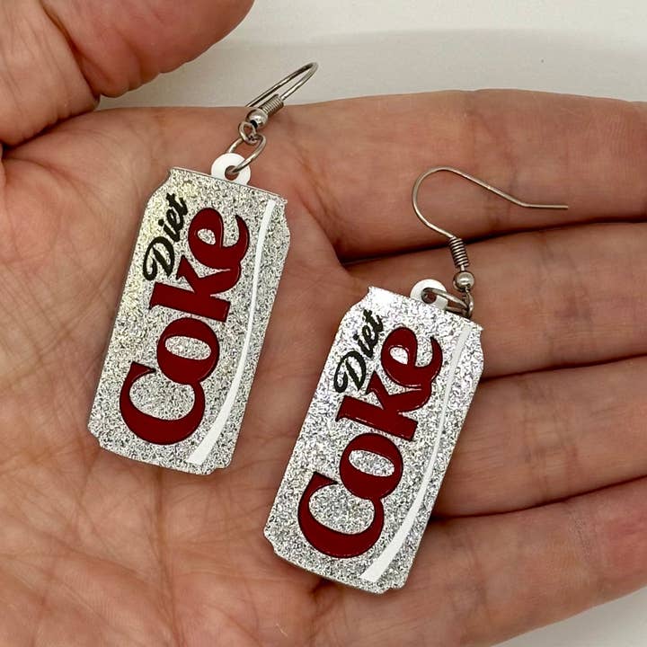 Diet Coke Earrings Food Fun Gift for wholesale by Myrickle