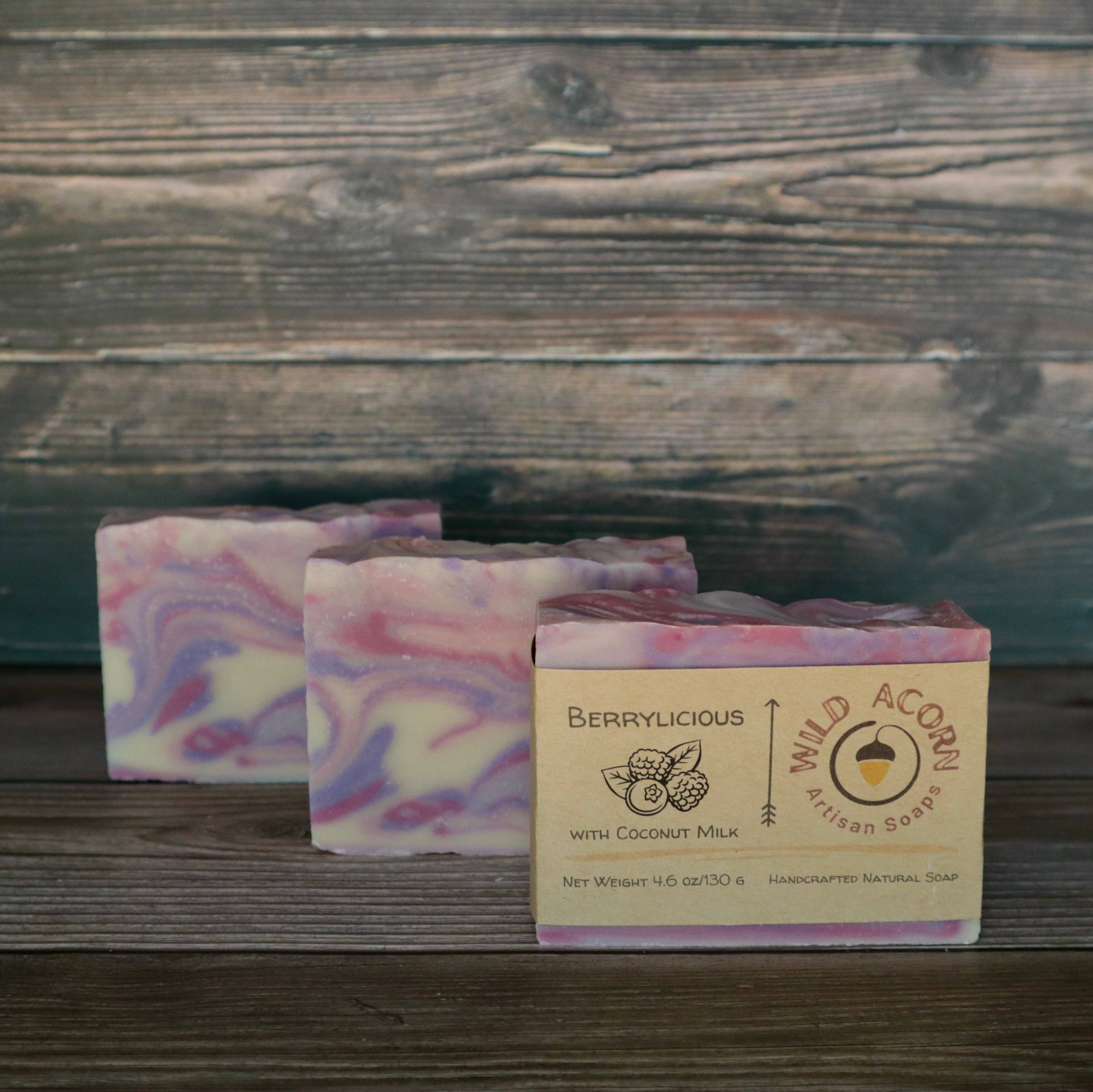 Wild Acorn Artisan Soaps LLC - Wholesale Bar Soap - Berrylicious Soap with Coconut Milk3