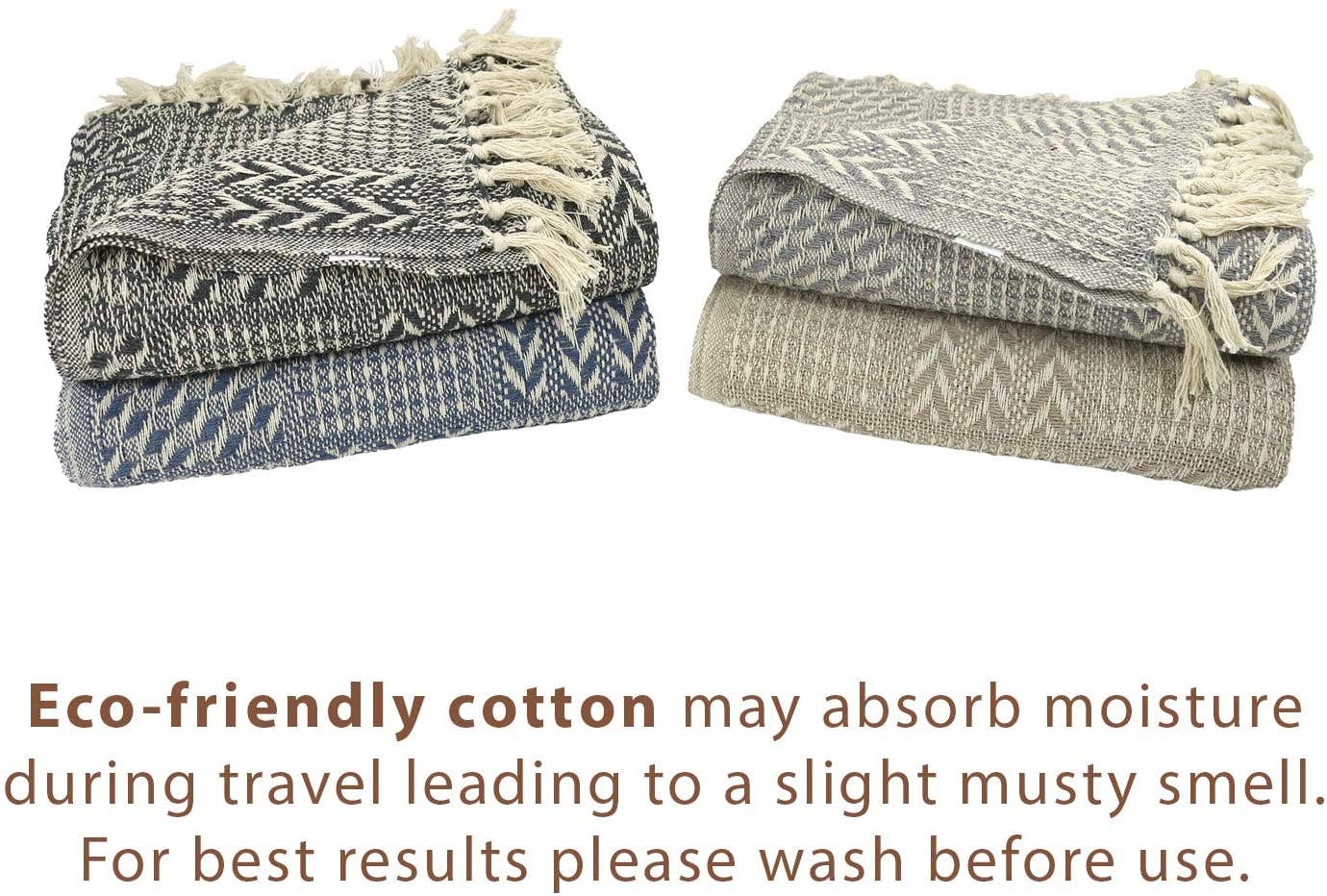 Arkwright Home - Wholesale Throw Blanket - Throw Blanket, Patterned Cotton with modern design34