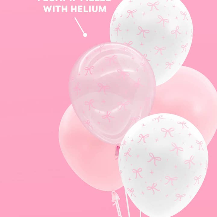 xo, Fetti - Wholesale Balloon - Pink Bow Latex Balloons 24 | Party, Coquette2