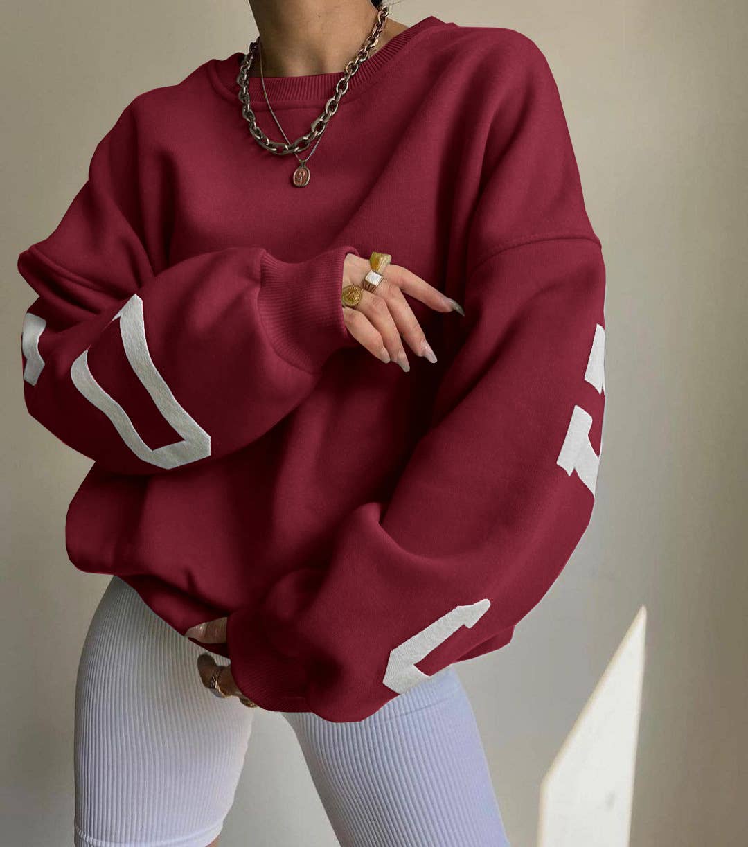 Rosa Clothing - Wholesale Sweatshirt - Women's - Thickened Top Long Sleeve Sweatshirt5