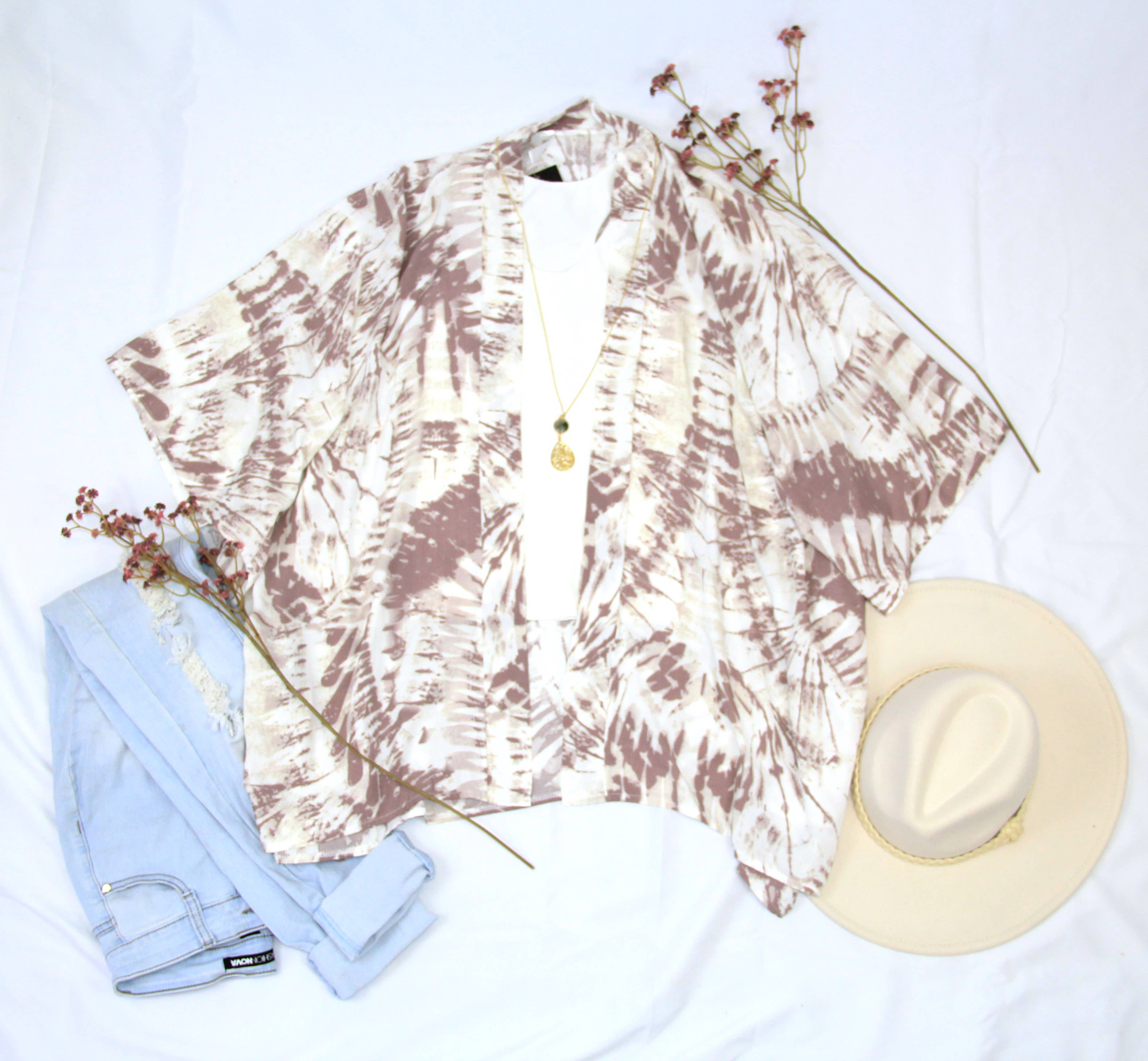 Justin & Taylor - Vente Cache-maillot – femme - Fiesta Key | Maillot de bain kimono à imprimé kaléidoscope3