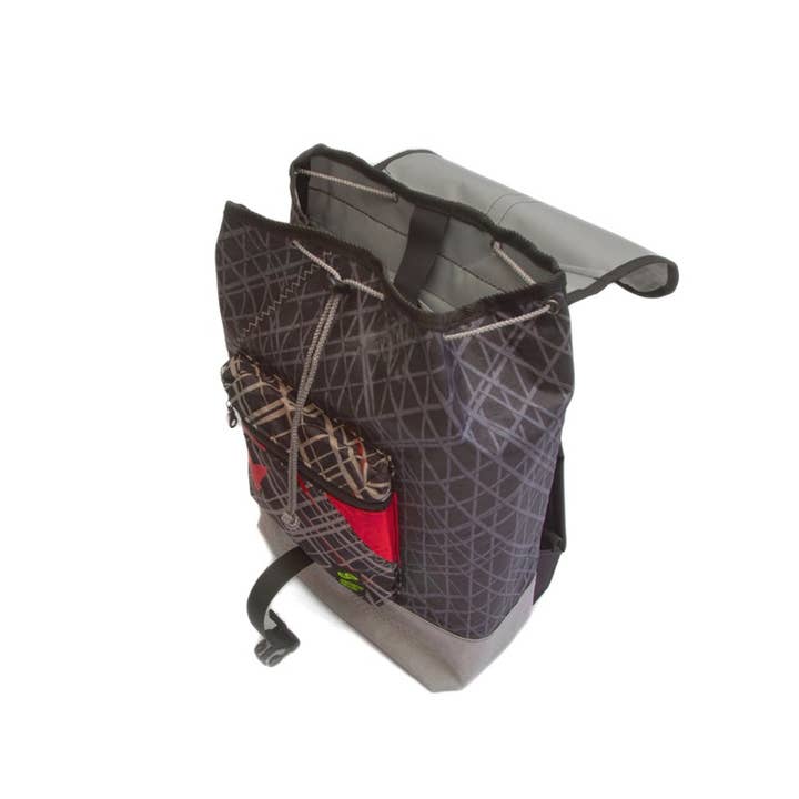 DEMANO - Wholesale Backpack - Unisex - Pals - Eco Recycled KiteSurf Backpack - Yellow Blue2