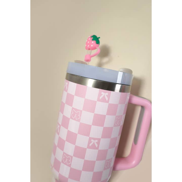 JOSSLYN by wall to wall - Wholesale Drinking Straw - 40oz SILICONE TUMBLER STYLE STRAW COVER CAP | 40BT19212