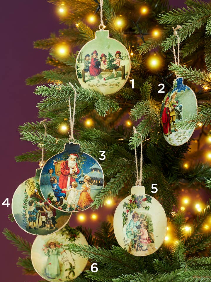 Vintage Tin Christmas Decoration for wholesale by Namaste