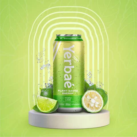 Yerbae - Wholesale Sports/Energy Drink - NEW 16oz Yuzu Lime Sparkling Water Energy Drink