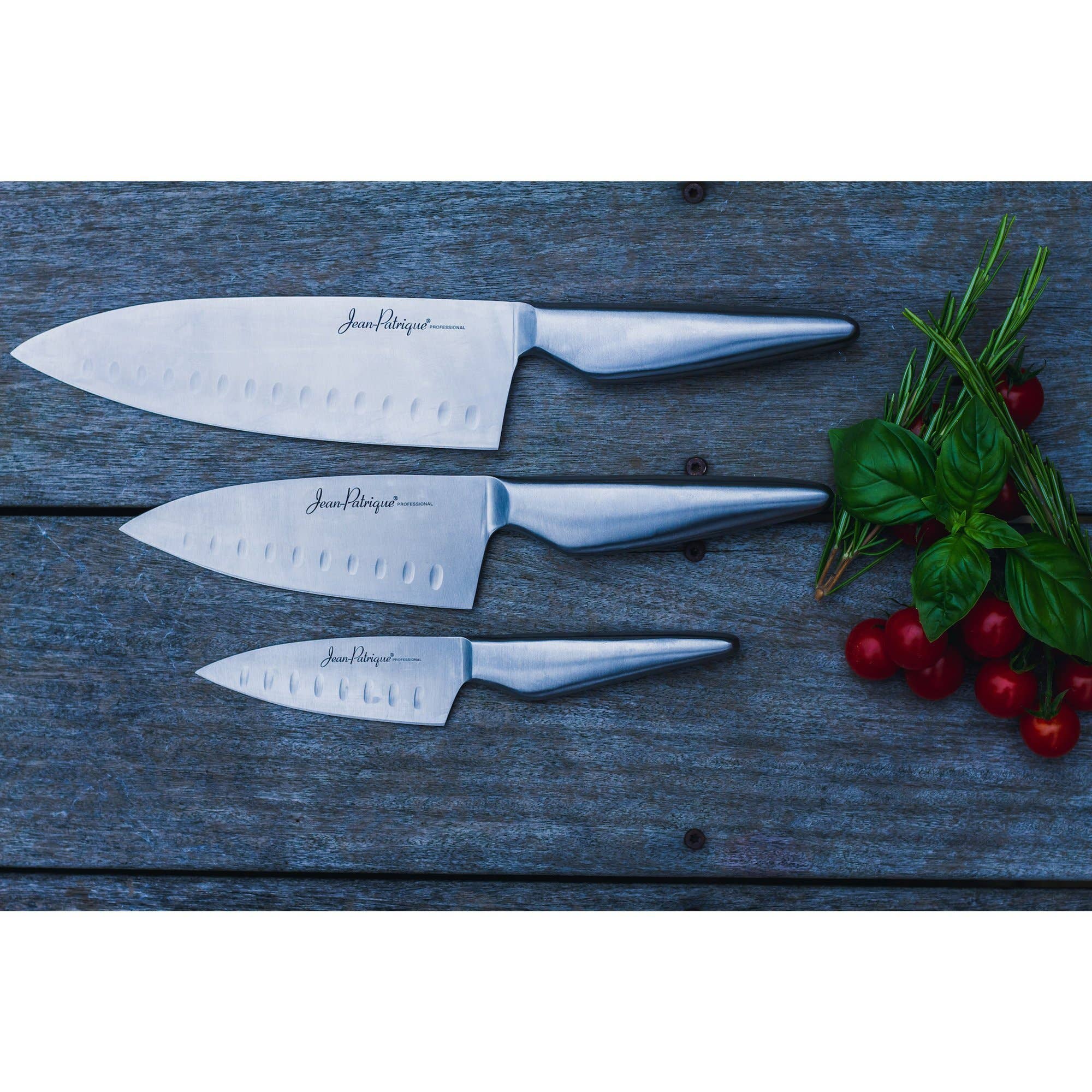 Jean Patrique Cookware - Wholesale Knife Set - Professional 3-Piece Chef's Knife Set with Bamboo Block4