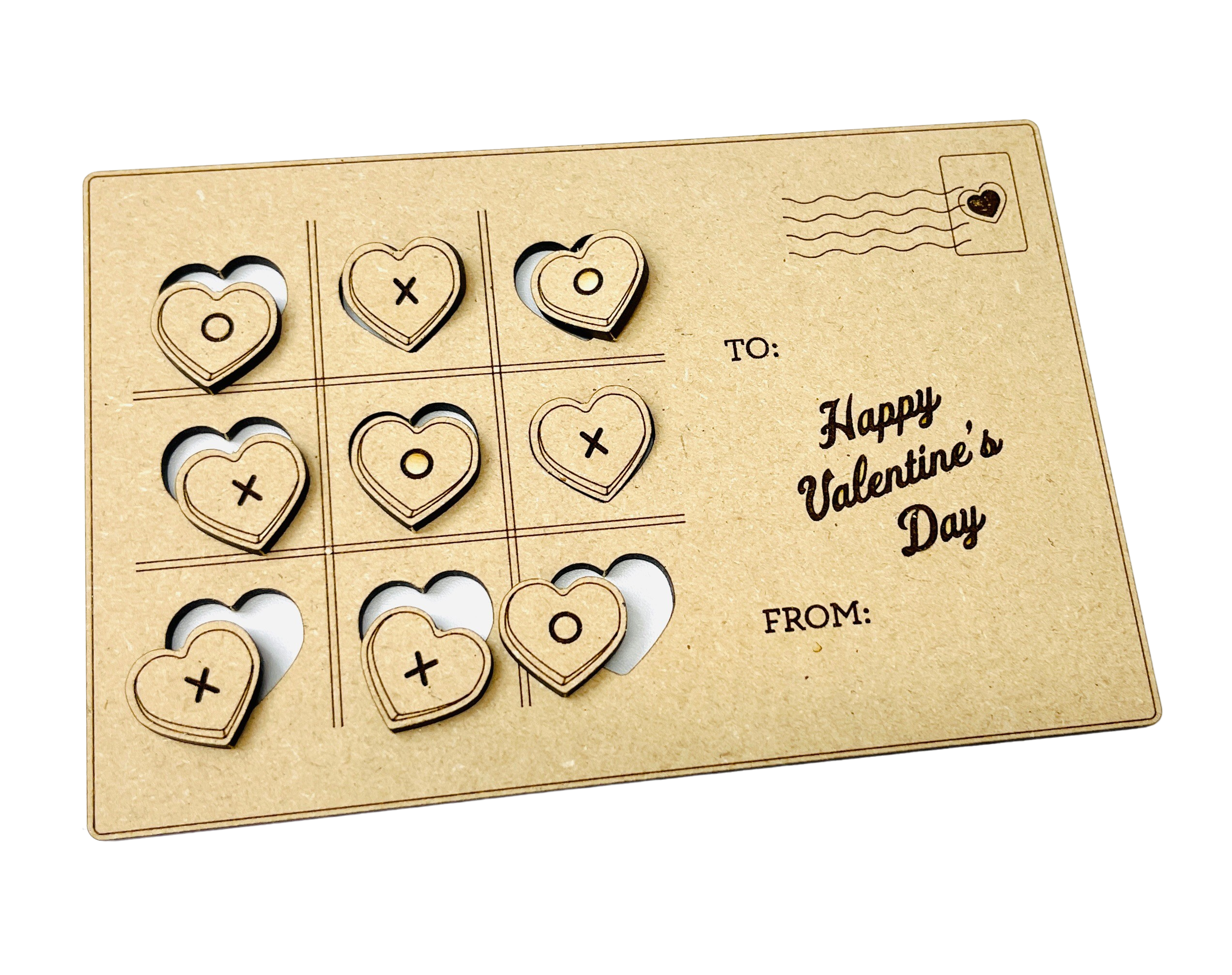 Sadie’s Moon - Wholesale DIY Craft Kit - Kids - Valentine's Day Postcard DIY Kit Tic Tac Toe2