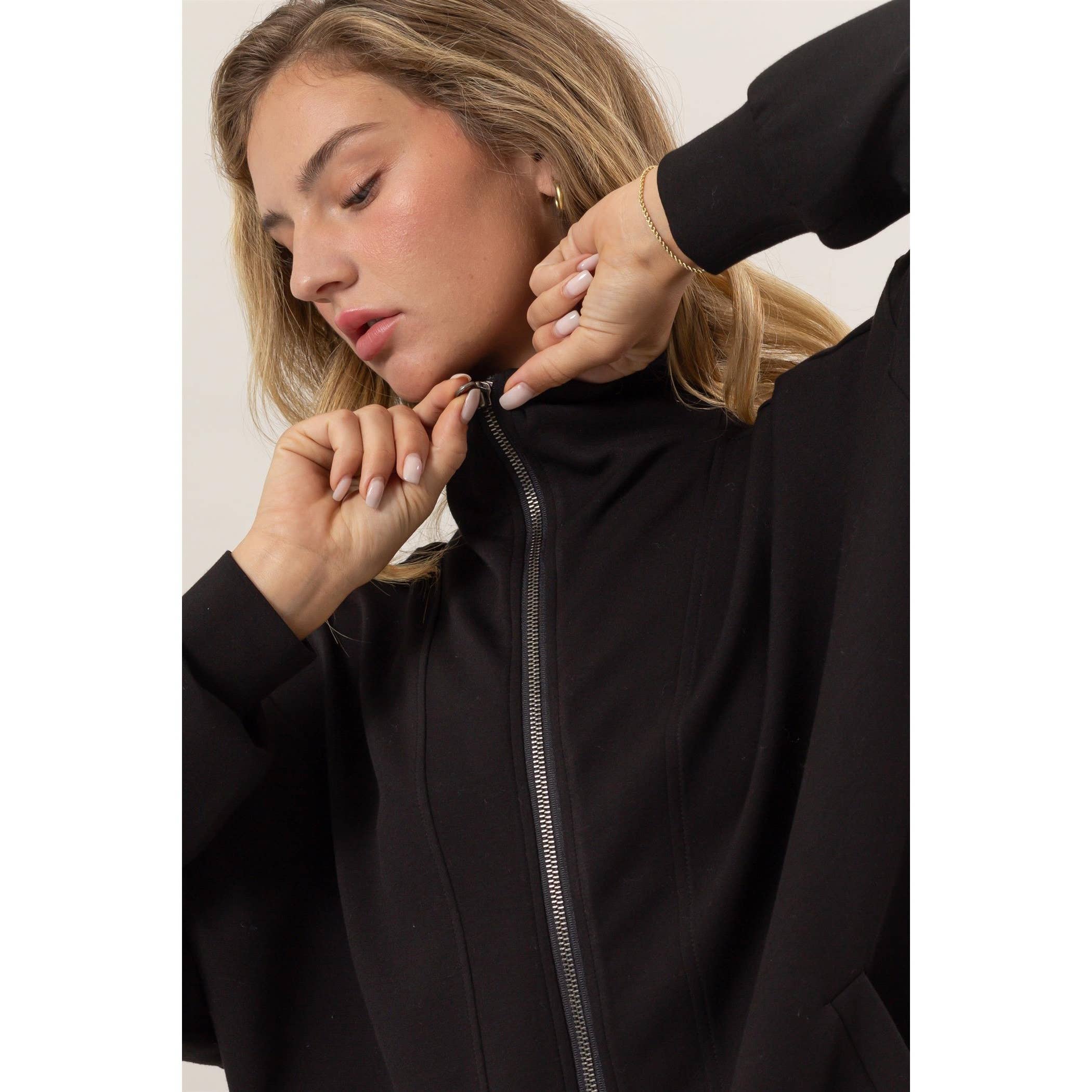 Double Zero - Wholesale Jacket - Women's - High Neck Zip-Up Jacket17