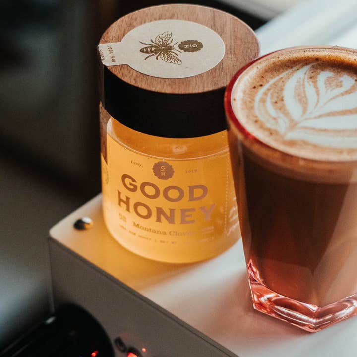 Good Honey - Wholesale Honey - 16oz Montana Clover Retail Jars - Case of 123