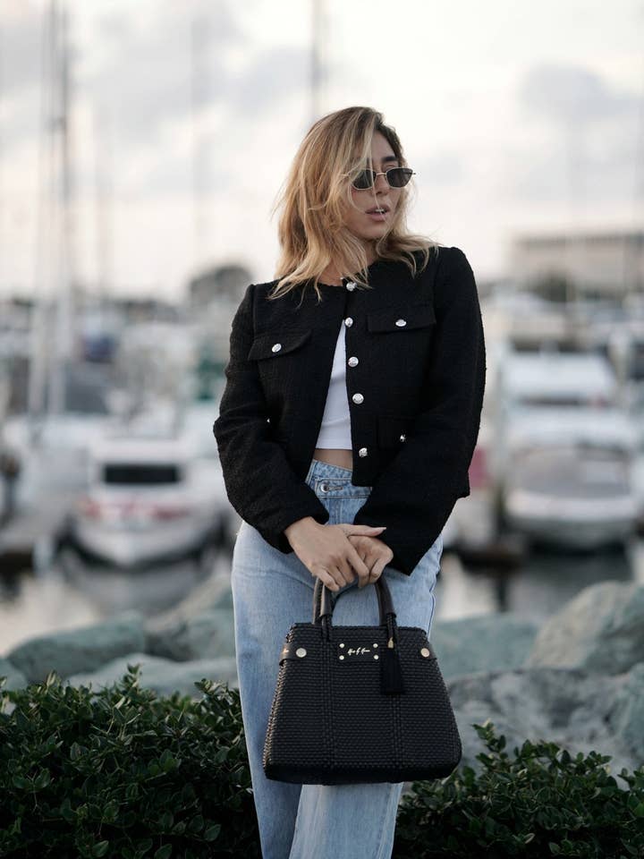 Mini Less Pollution Convertible Crossbody Bag -Luxury Black for wholesale by MAVIS BY HERRERA