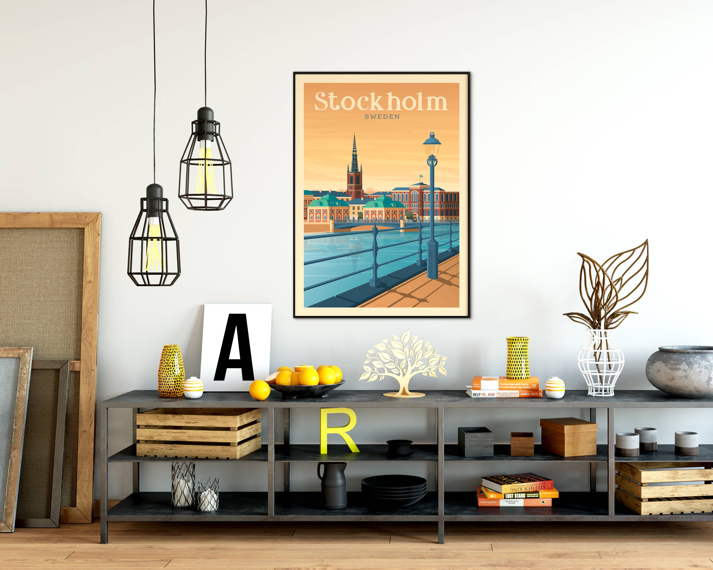 Olahoop Travel Posters - Wholesale Poster - Stockholm Sweden - Scandinavia travel poster1