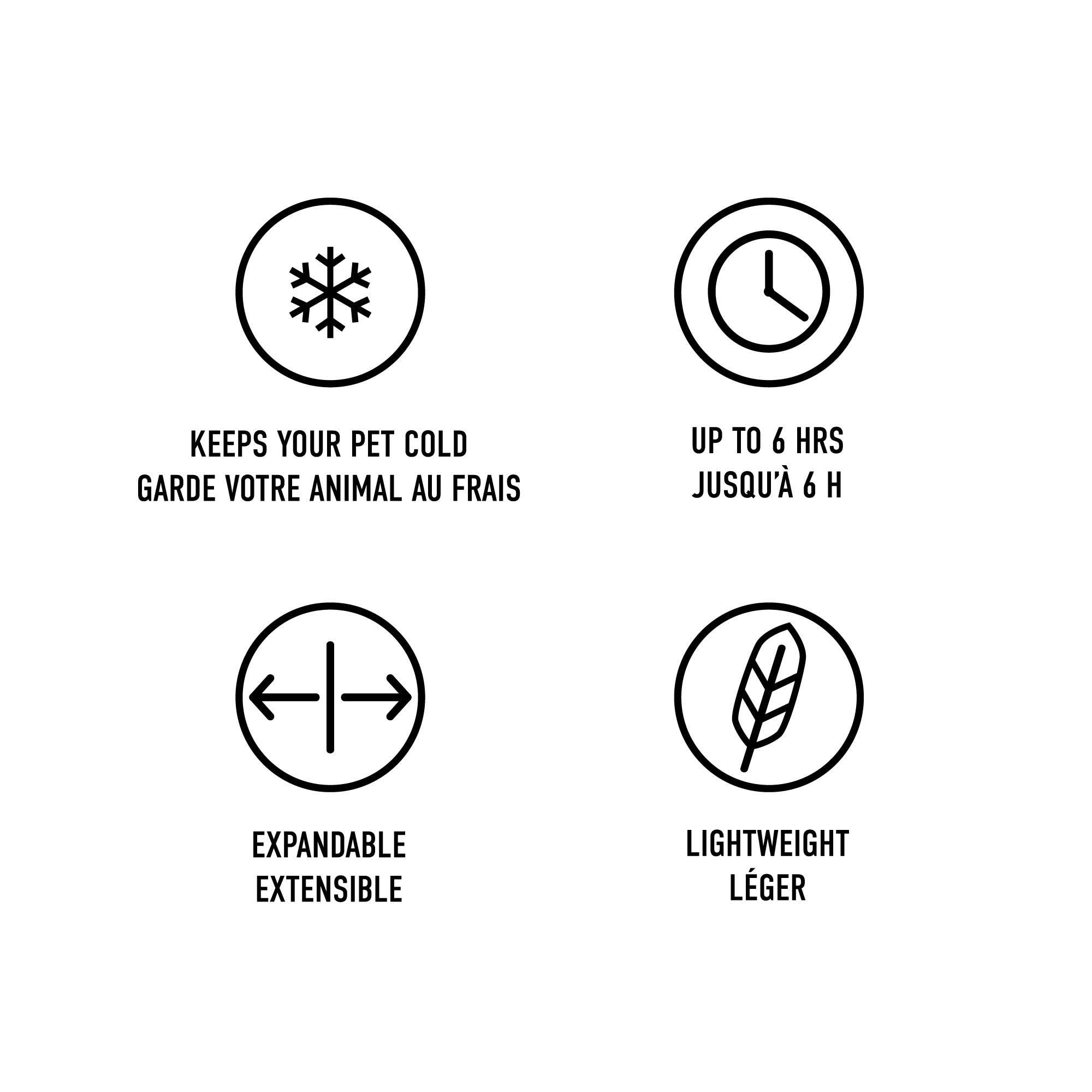 GF Pet - Wholesale Pet Bandana - Dog - ICE BAND - Dog Cooling Bandana - Aqua8