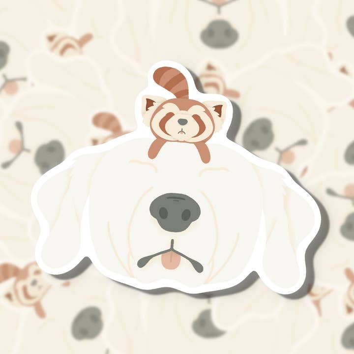 Naga + Pabu Sticker for engroshandel hos Arianna Rose Art