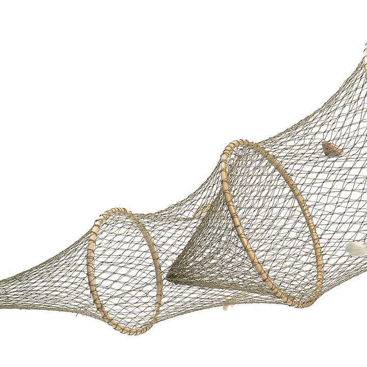 Studio Specialties - Wholesale Decorative Tabletop Object - ROUND FISH NET ANTIQUE 48"X12"