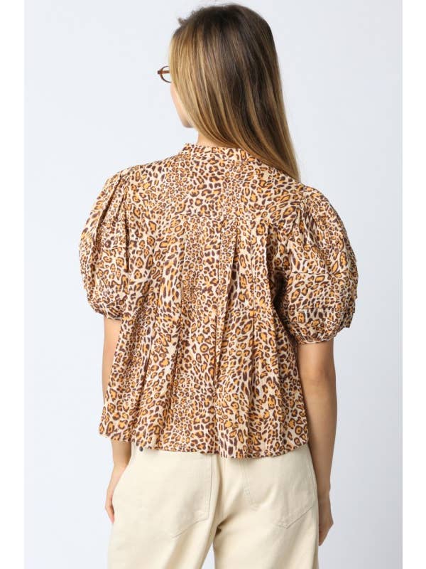 Greta Leopard Shirt for wholesale on Faire2