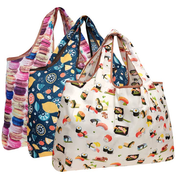 Wrapables.com - Wholesale Grocery/Shopping Bag - Wrapables Eco-Friendly Large Nylon Reusable Bags (Set of 3)164