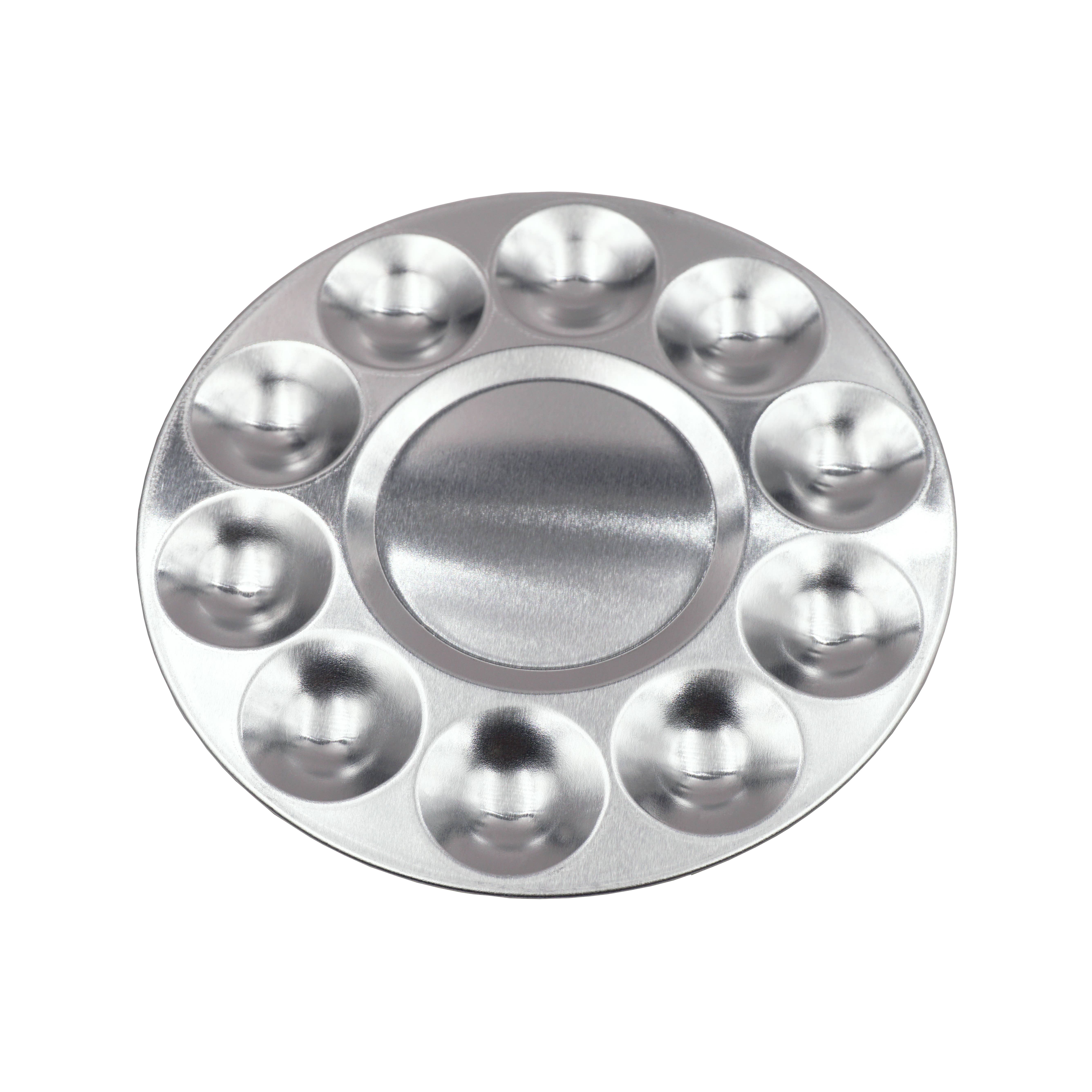 Angels Craft - Wholesale Palette/Mixing Tray - Aluminum Paint Palette, Round, 1-ct1