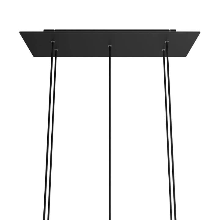 Rosace XXL Rose-One rectangulaire à 5 trous et 6 trous latéraux, pour la vente par LIGHTINUP S.R.L.