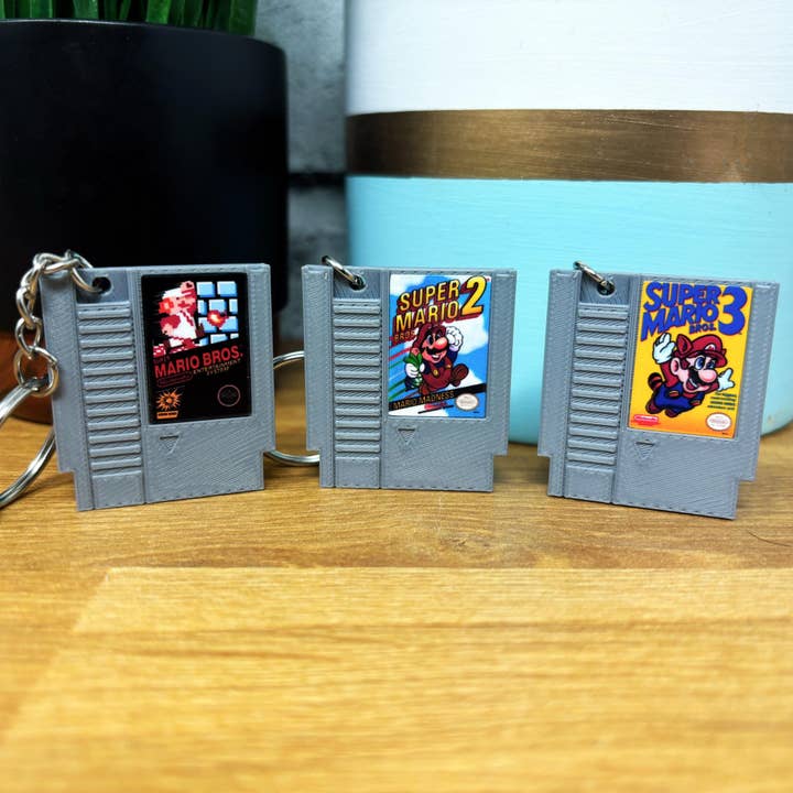 BitsyLabs – wholesale Keychain – Unisex – NES Game Cartridge Keychains1