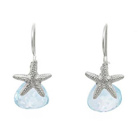 Orecchini a forma di stella marina con gemme a goccia per la vendita all'ingrosso da parte di Catherine Weitzman