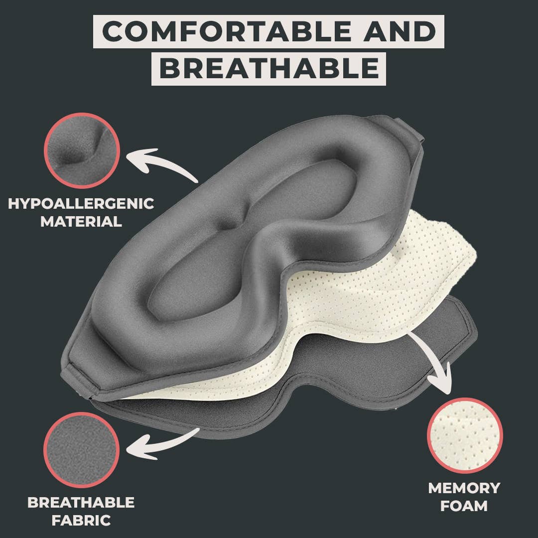 FlyHugz® - Vendita all'ingrosso Maschera per dormire - Maschera per Dormire Premium FlyHugz®2