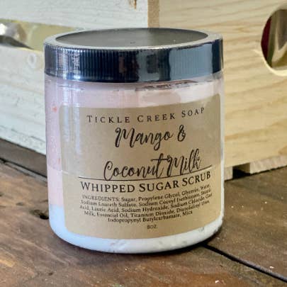 Tickle Creek Soap - Wholesale Body Scrub/Exfoliant - Whipped Sugar Scrub Mango Coconut Milk3