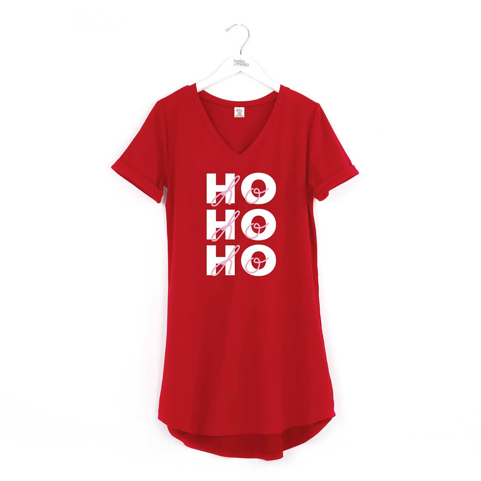 DM Merchandising – wholesale Sleepwear top – women's – Hello Mello Holiday Sleep Shirts Open Stock5