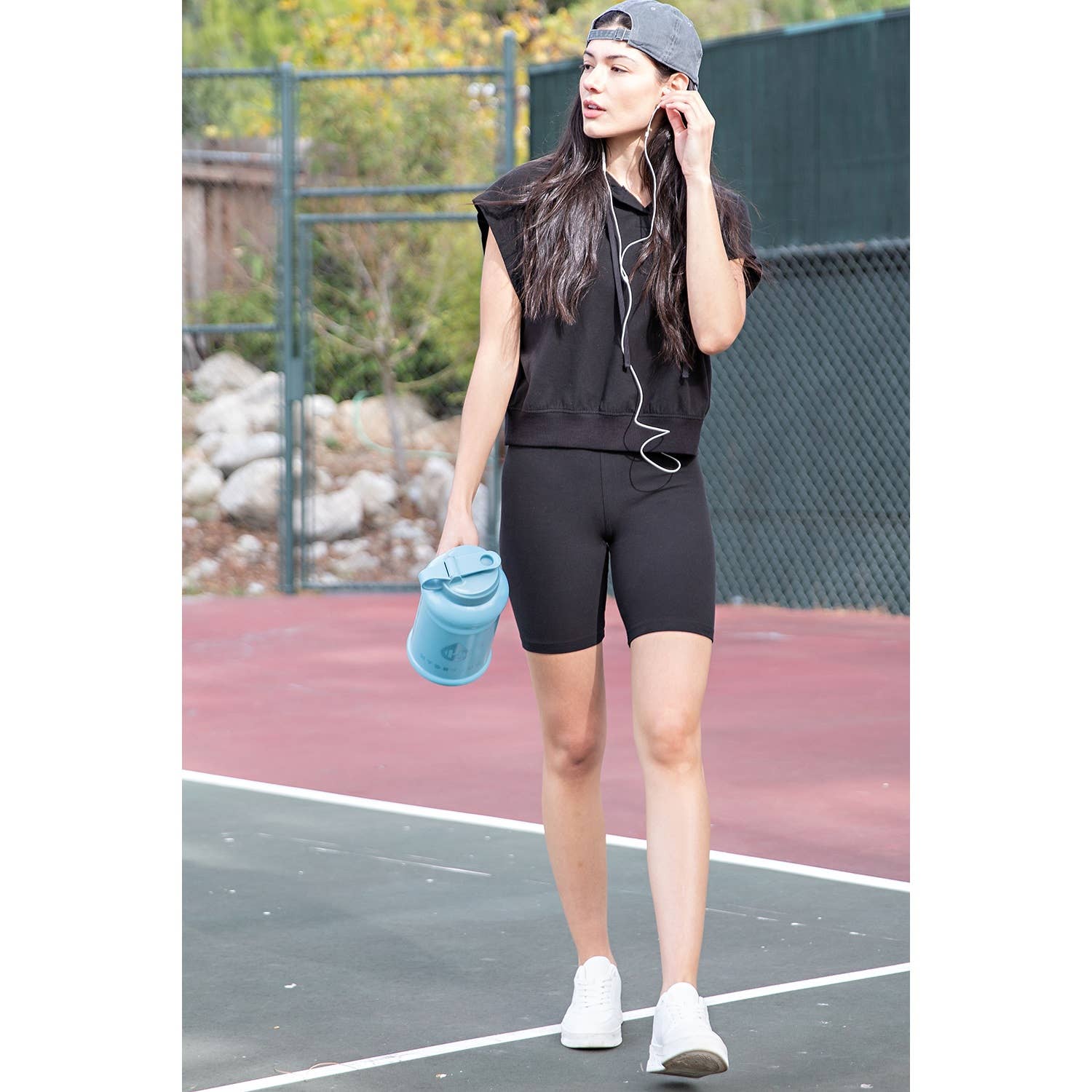 Rae Mode - Wholesale Hoodie - Women's - COTTON LYCRA SHORT SLEEVE HOODIE TOP2