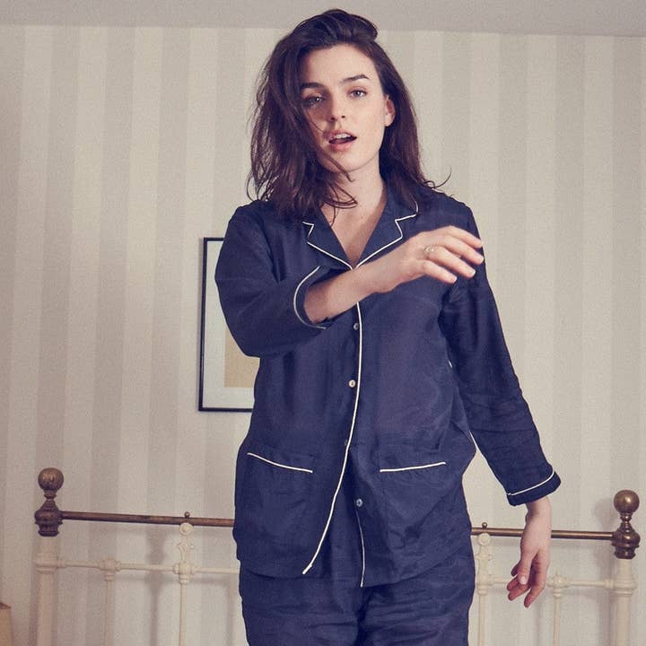 Camille Marine pajamas for wholesale by GERMAINE DES PRES