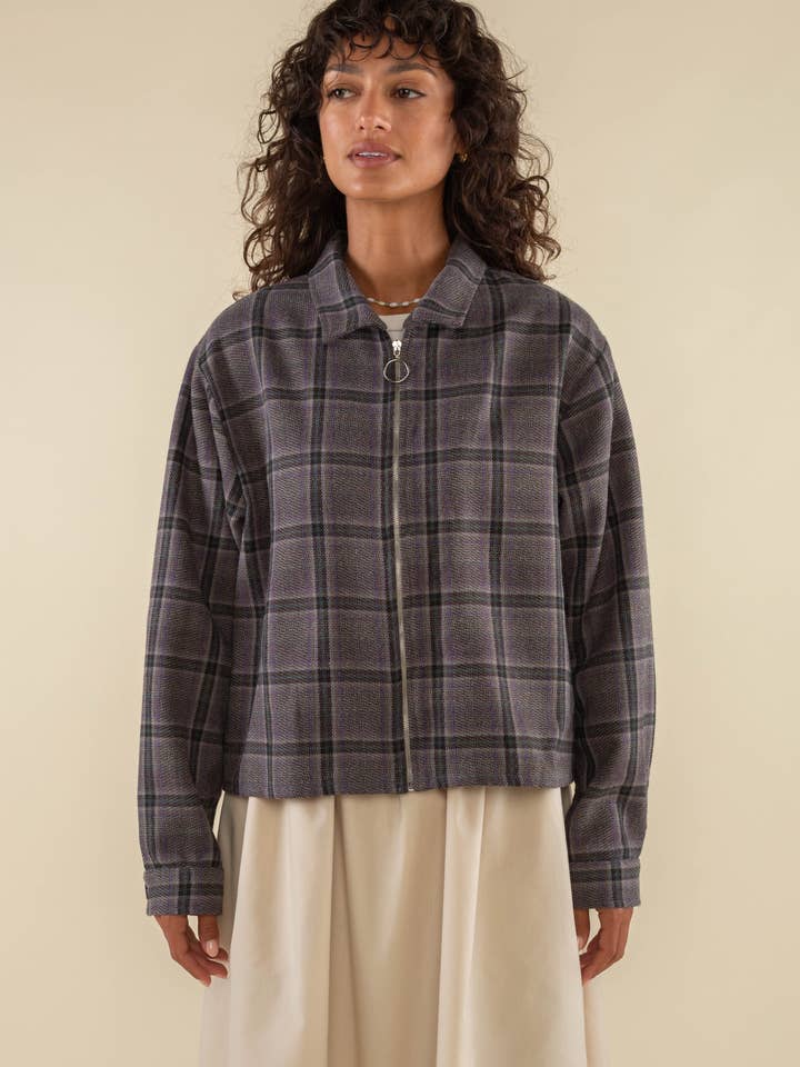 Verdugo Deadstock Wool Zip Shirt Jacket for wholesale by NLT