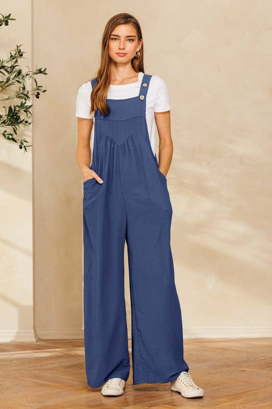 Oddi – wholesale Jumpsuit – Women's – Solid Button Sling Jumpsuit17