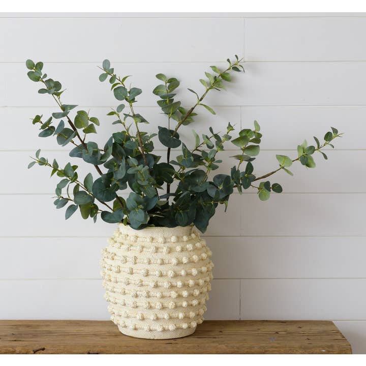 Audrey's Home & Gift - Wholesale Vase - Ivory Textured Knot Cement Vase, Lg (PC)3