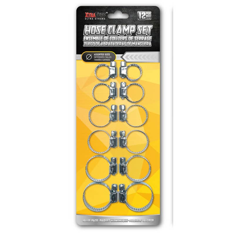 Deluxe Import Trading - Wholesale Tool Set - Assorted Hose Clamps 15-33mm 12PC SET0