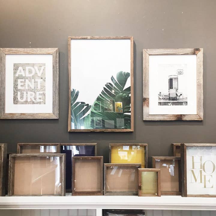 Alibi Interiors - Wholesale Picture Frame - Reclaimed Wood Shadow Box Picture Frame 11x143