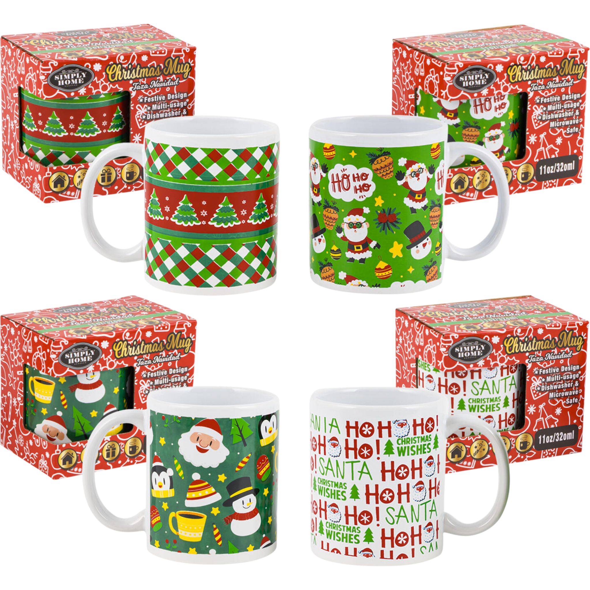 Cow Crack Wholesale - Vente Tasse à café - Mug de Noël Simply Home 11 oz1
