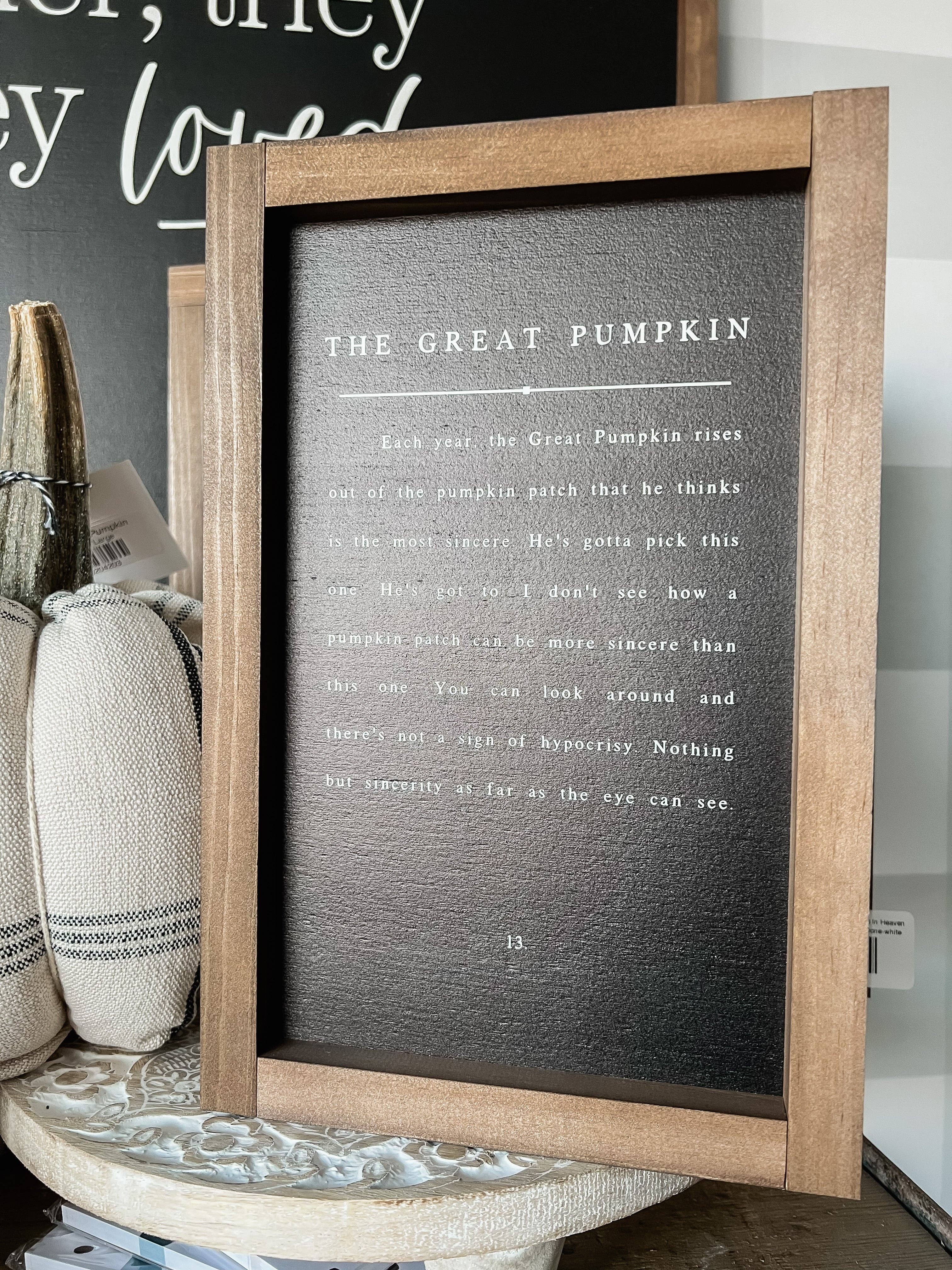 Lily and Sparrow - Wholesale Sign - The Great Pumpkin - Charlie Brown | Fall 20261