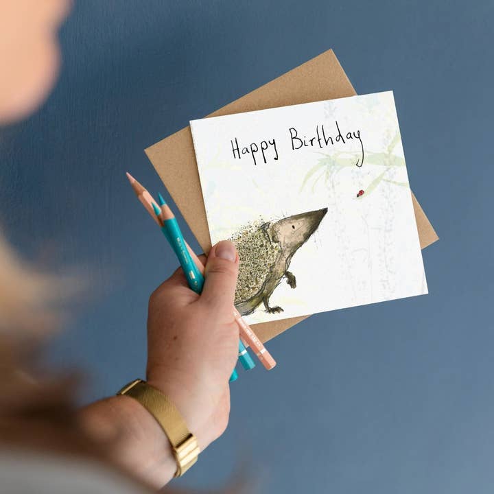 Catherine Rayner Trading Ltd - Wholesale Birthday Card - Russ Hedgehog Birthday Card