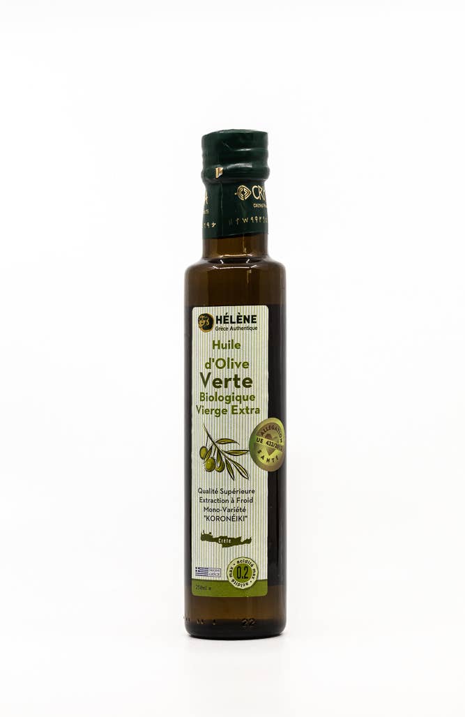 Helene Delices Grecs - Wholesale Olive oil - Organic green olive oil from Crete 250ml